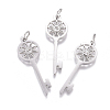 316 Surgical Stainless Steel Pendants STAS-L242-06P-1