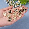 12Pcs 6 Styles Opaque Resin Pendants FIND-SZ0002-93-3