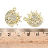 Alloy Rhinestone Pendants PALLOY-P314-04G-3