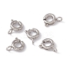 Non-Tarnish 201 Stainless Steel Spring Ring Clasps STAS-J401-LD022-6-3