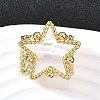 Brass Cuff Rings for Women RJEW-F183-02A-G-1