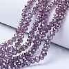 Electroplate Glass Beads Strands EGLA-A034-T6mm-A05-1