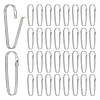 304 Stainless Steel Keychain Clasp Findings STAS-WH0072-03P-1