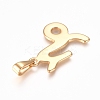 304 Stainless Steel Pendants STAS-L210-06I-G-2