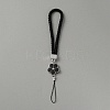 PU Leather Knitting Wrist Lanyard Hand Mobile Straps AJEW-WH0332-89A-1