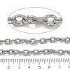 304 Stainless Steel Textured Cable Chains CHS-K023-13P-3