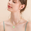 6Pcs 6 Colors Brass Enamel Pendants KK-BBC0021-50-4