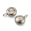 304 Stainless Steel Rhinestone Charms STAS-Z009-04-04P-3