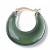Transparent Acrylic Hoop Earrings TACR-T009-017-2