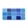 225g 17 Style Glass Seed Glass Bugle & Round Beads SEED-DC0001-02B-8