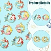 16Pcs 4 Styles Alloy Enamel Pendants ENAM-FS0002-24-3