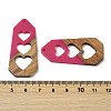 Resin and Walnut Pendants WOOD-I013-06A-2
