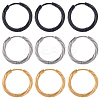 18Pcs 3 Colors 303 Stainless Steel Twist Hoop Earrings for Women EJEW-SC0001-81A-1