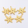 Christmas Snowflake Tibetan Style Alloy Pendants X-K094L011-1