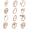 Crystal Rhinestone Finger Ring RJEW-MSMC002-17RG-2