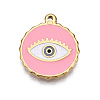 PVD Vacuum Plating 201 Stainless Steel Enamel Pendants STAS-J401-VC838-1