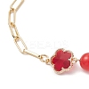 Glass & Natural Mixed Gemstone Beads Link Chain Bracelets BJEW-JB13231-4