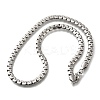 201 Stainless Steel Box Chain Necklaces for Men STAS-V011-01B-P-1-4