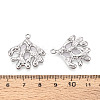 304 Stainless Steel Imitation Coral Pendants STAS-T069-42P-3
