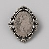 Tibetan Style Zinc Alloy Bolo Tie Slides Clasp Cabochon Settings LS-FIND-WH0260-37I-AS-1