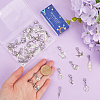 40Pcs 10 Styles Tibetan Style Alloy Pendant Decorations HJEW-SC0001-68-3
