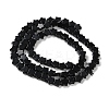 Natural Black Stone Beads Strands G-G085-B52-02-3