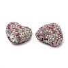 Sparkling Acrylic Heart Beads with Rhinestone Embellishment LS-OACR-NH0001-02B-02-2