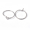 Brass Earrings Hoops X-EC067-1NF-2
