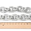 Unisex Thick Aluminum Double Link Chains Necklaces NJEW-V006-01P-3