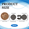 5 Pairs Brass Cufflinks BUTT-FG0001-57B-2