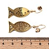 Fish Alloy Dangle Earrings LS-EJEW-C167-01AG-3