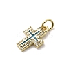 Brass Micro Pave Cubic Zirconia Pendants KK-A278-15G-03-2