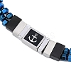 Synthetic Non-magnetic Hematite Beaded Bracelets BJEW-S156-04P-C-2