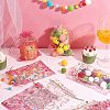 100Pcs Gold Stamping Heart Organza Gift Bags OP-PH0001-37B-2