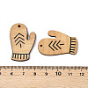 Printed Poplar Wood Pendants FIND-N005-74G-3