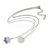 304 Stainless Steel Double Layered Necklaces NJEW-P320-14G-01-4