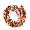 Spray Painted Resin Beads Strands RESI-N041-01B-2