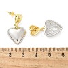 Brass Dangle Stud Earrings EJEW-F359-08G-3