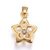 304 Stainless Steel Pendants STAS-P216-39G-2