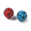 Sports Resin Rhinestone Beads OACR-D307-04-2