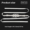 Flower Full Crystal Rhinestone Handmade Bridal Belts for Wedding Dresses AJEW-WH20006-233B-02-2