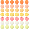 Rubberized Style Imitated Silicone Acrylic Beads MACR-PA0001-06C-03-6