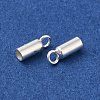 925 Sterling Silver Cord Ends STER-F032-09S-1.5mm-01-2