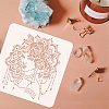 Plastic Reusable Drawing Painting Stencils Templates DIY-WH0172-1012-3