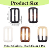 20Pcs Resin Tri-Glide Adjuster Buckles FIND-GF0008-12A-2