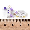 Alloy Enamel Pendants ENAM-D321-01-3