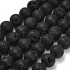 Natural Lava Rock Round Beads Strands G-M169-16mm-03-2
