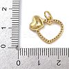 Brass Micro Pave Cubic Zirconia Pendants KK-B150-03G-02-3