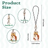 Alloy Enamel Mobile Strap HJEW-SW00023-02-2