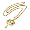 201 Stainless Steel Pendant Necklaces for Women Men NJEW-G123-05G-3